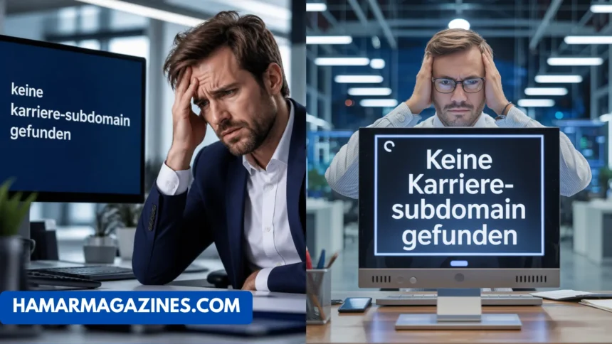 Keine Karriere-Subdomain
